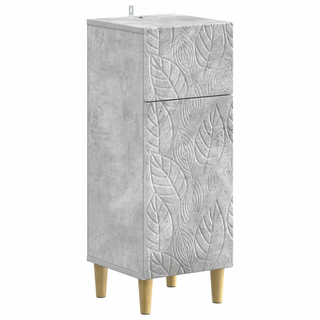 Set di Mobili da Bagno da 4 Pezzi DELFT Grigio Cemento 3417948