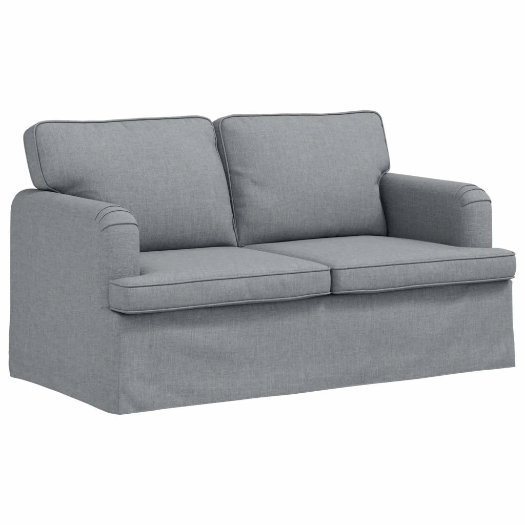 Divano Grigio chiaro 144 x 80 x 85 cm Tessuto