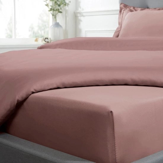 Lino rosa pastello - 100% cotone - king size - 1 pezzo