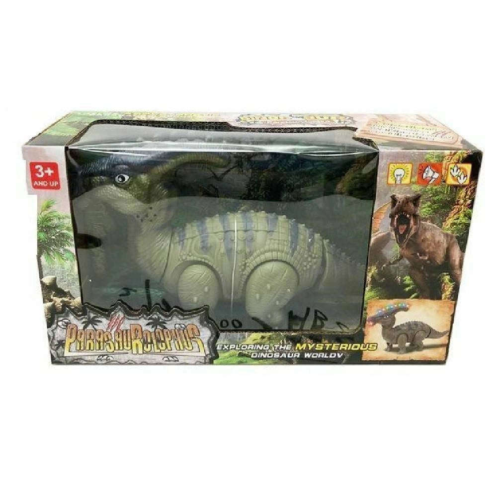 Trade Shop - Parasaurolophus Dinosauro Con Luce E Suoni Giocattolo Gioco Bambini -