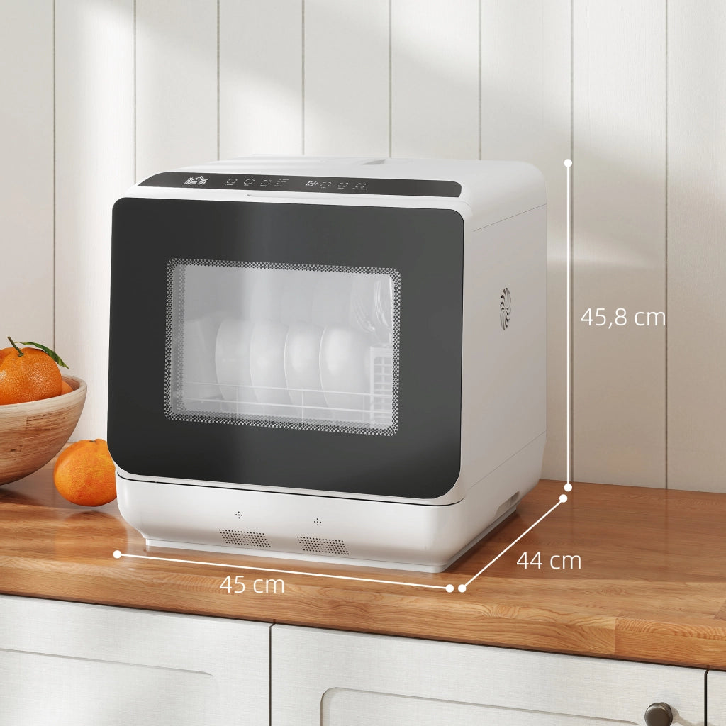 Lavastoviglie da tavolo compatto 4 coperti ¨C Minimal ¨C 6 programmi touch serbatoio 6L bianco