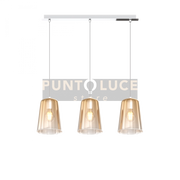 SOSPENSIONE CROMO RETTANGOLARE 3 LUCI AMBRA 1164CR-S3 R-AM