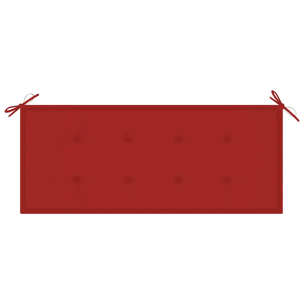 Panchina da Giardino 2 Posti e Cuscino 120cm Massello Eucalipto 3060975