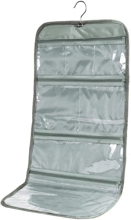 Organizzatore di cosmetici multifunzionale - 1 pezzo - trasparente - nylon