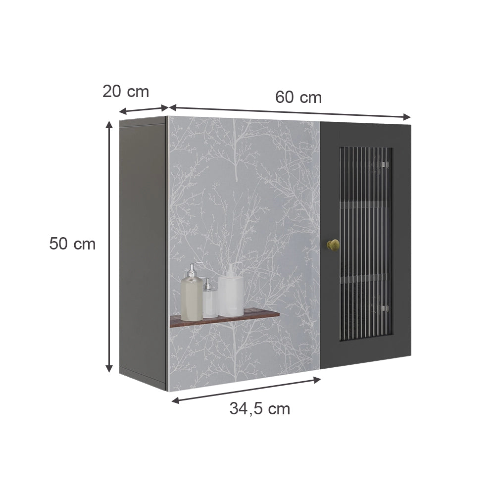 Vicco  Grigio 60 x 50 cm con specchio