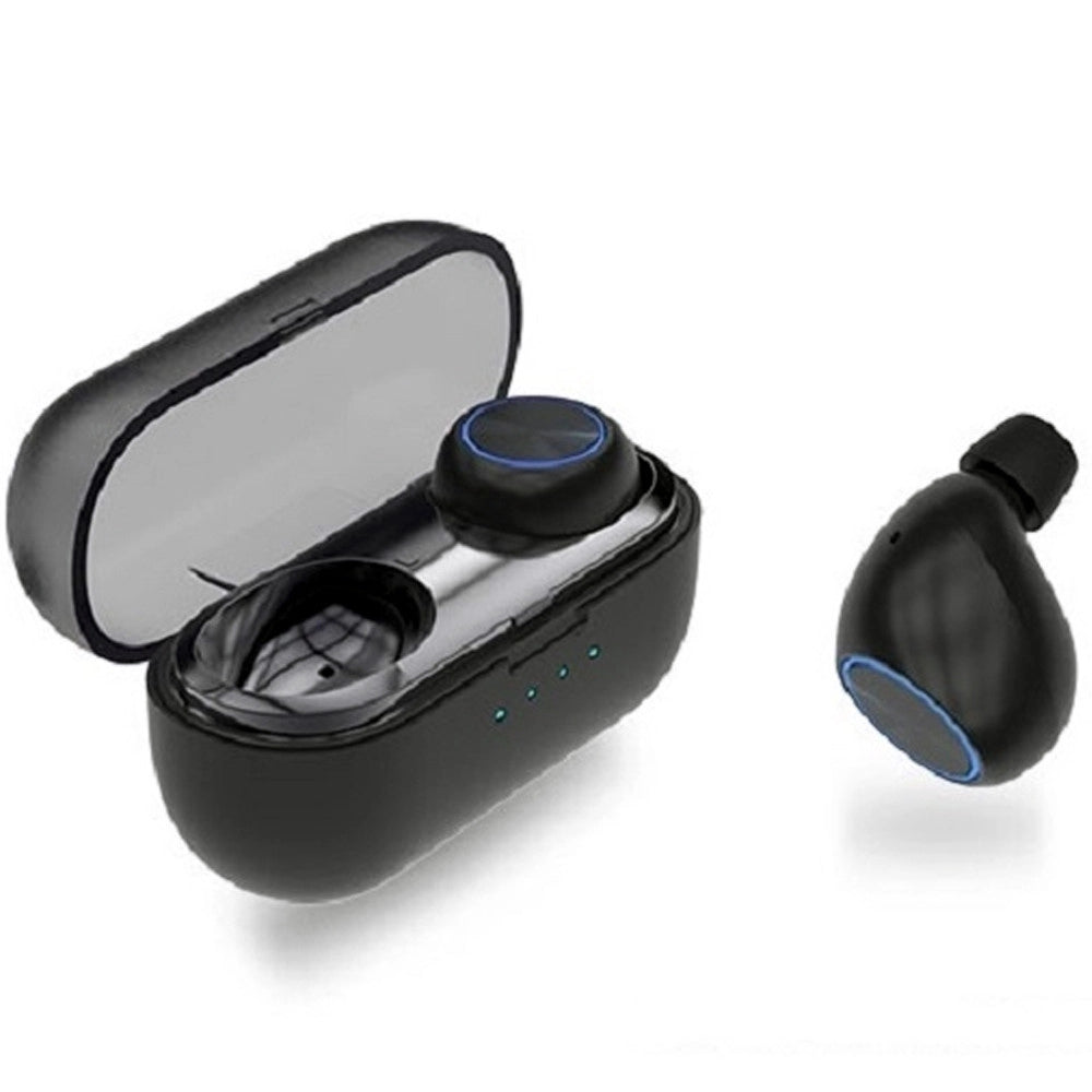 Trade Shop - Cuffie Tb10 Con Box Ricarica Auricolare Bluetooth Wireless Microfono Ios Android -