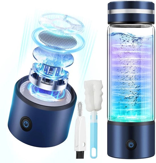 Fiala di idrogeno con tecnologia di separazione 8nmO2-H2, capacità di concentrazione di idrogeno fino a 2 x 3 minuti / 6850 PPM, contenitore di idrogeno 420 ml