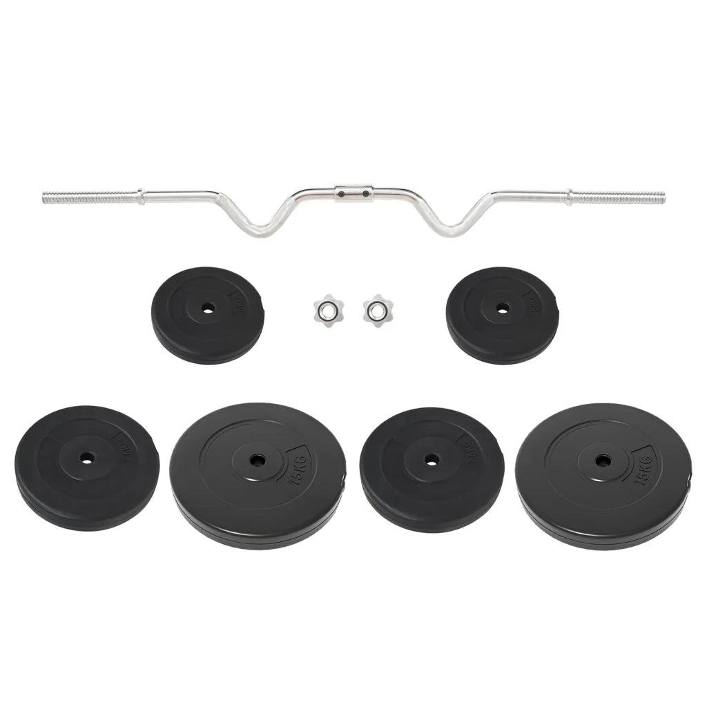 Bilanciere Curvo con Dischi 60 kg 3145019