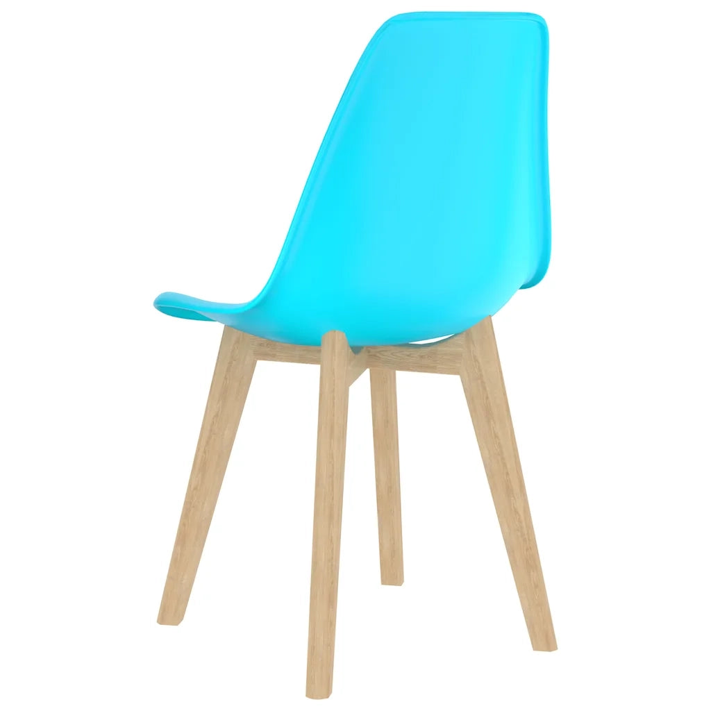 Sedie da Pranzo 2 pz Blu in Plastica cod mxl 56641