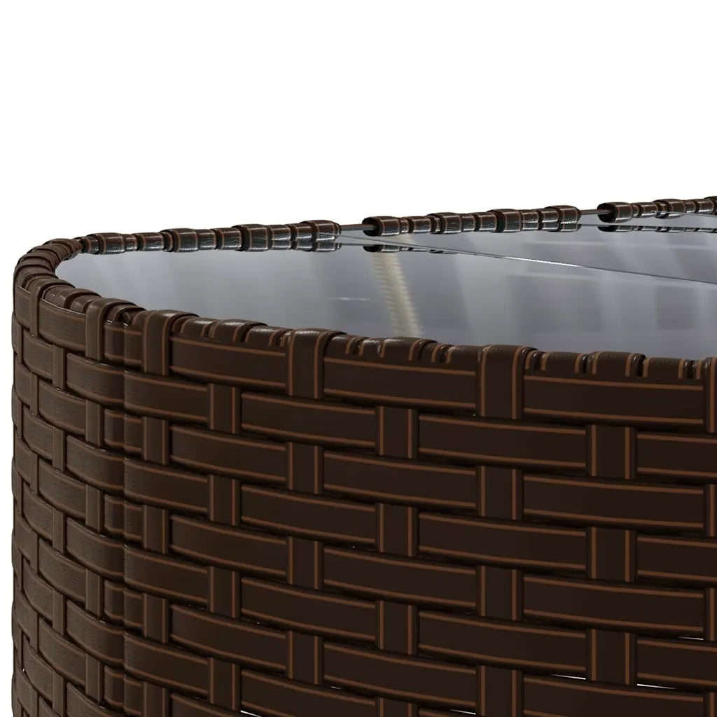 Set Divani da Giardino 7 pz con Cuscini Marrone in Polyrattan 3308433