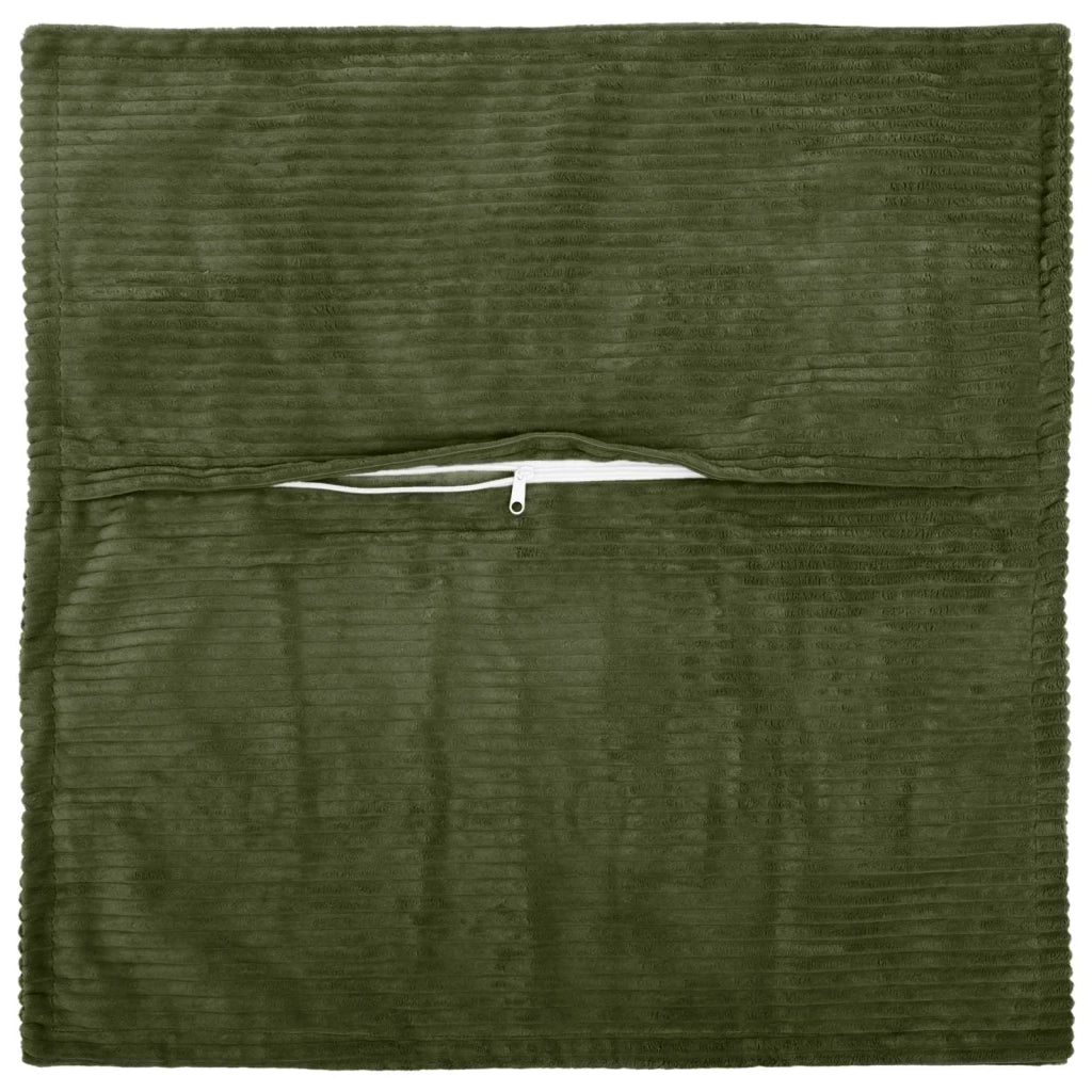 Federa 6 pz HOUTEN Verde 65 x 65 cm corduroy 921048