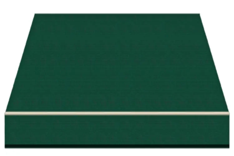 Tenda da Sole a Bracci Estensibili su Barra Quadra Tempotest Para', col. Verde 5, Largh. 3,6m x Sporgenza 2.10m con Arganello Destro