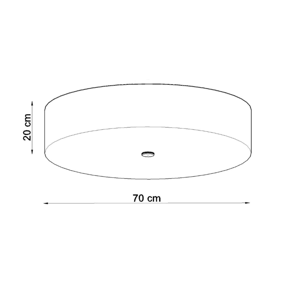 Lampada a soffitto SKALA 70 nero