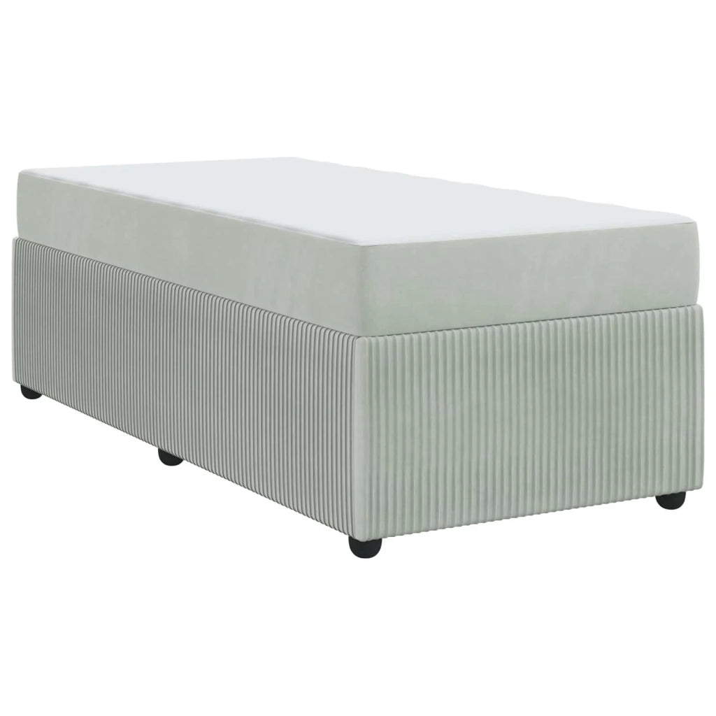Struttura del letto-Giroletto Grigio chiaro 80 x 200 cm Tessuto 665212