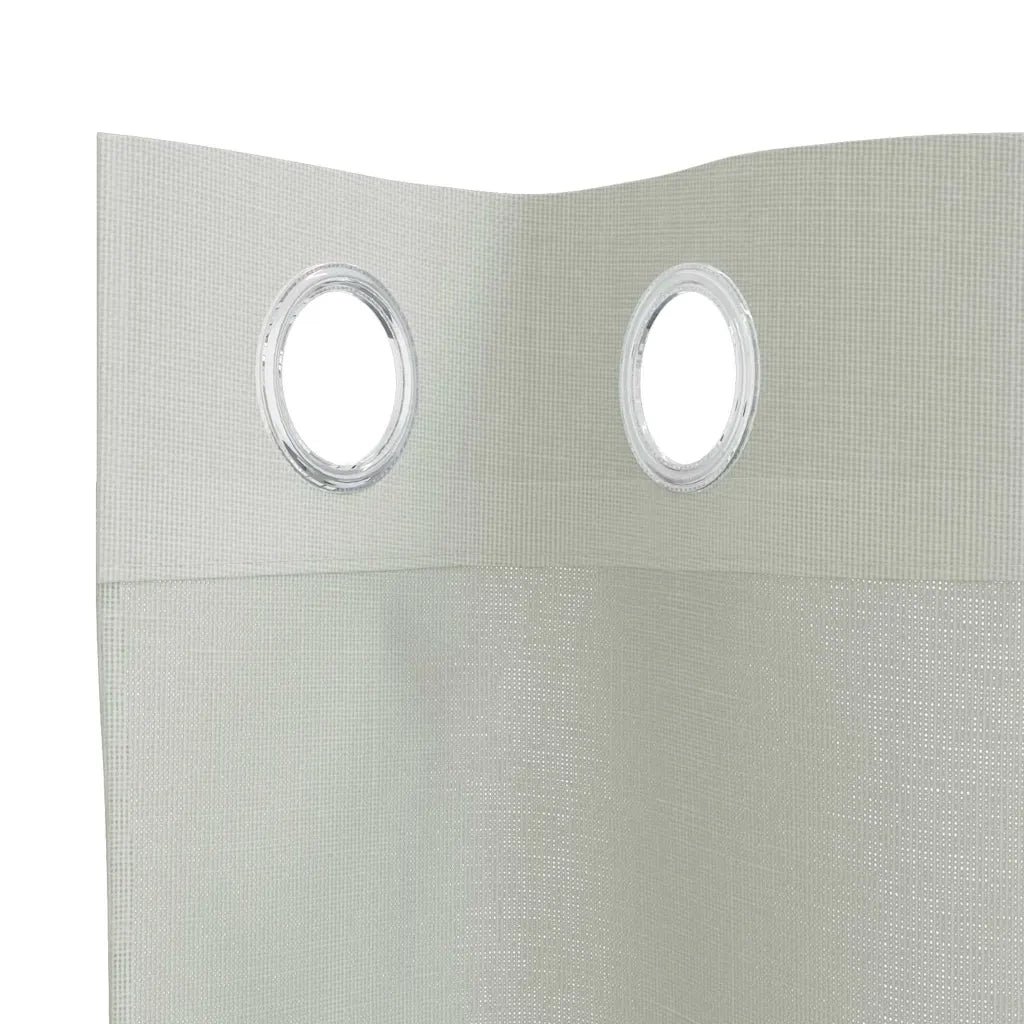 Tende in Voile con Occhielli 2 pz Grigio Chiaro 140x140 cm