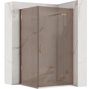 Cabina Doccia Rea Hugo 100x80 Copper Brush