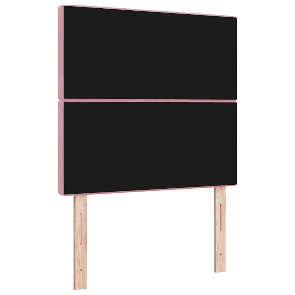 Testiera LED con strisce LED con testiera Rosa 90 cm Velluto 3338353