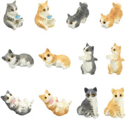 Set di 12 Hars Kat Beeldjes Miniature per Decorazione