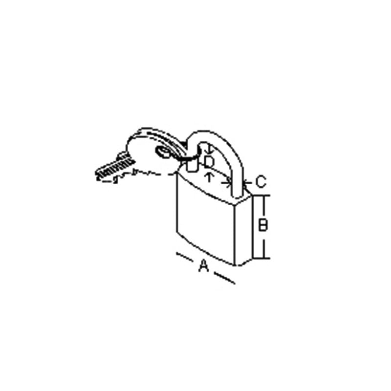 LUCCHETTO  ARCO LUNGO MM.40