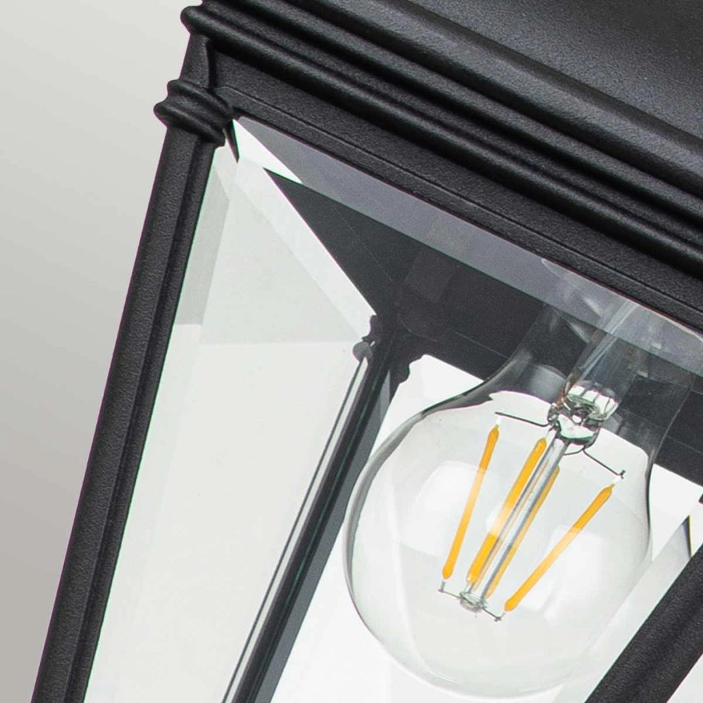 Lampada sospensione esterna classica Bayview E27 nera