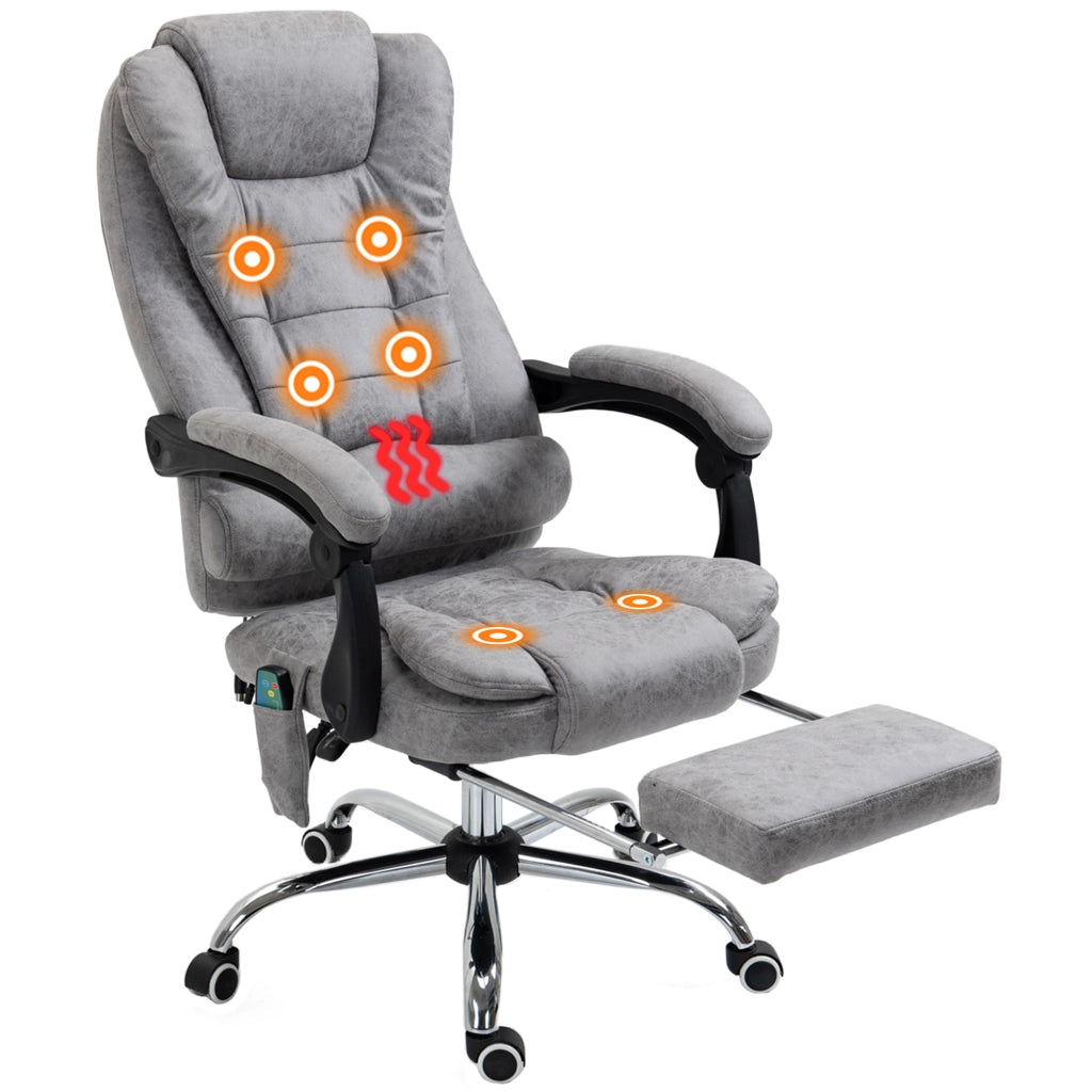 Poltrona massaggiante riscaldante regolabile in altezza ¨C Minimal ¨C Grigio