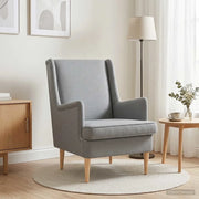 Poltrona Grigio Chiaro Tessuto 42029948