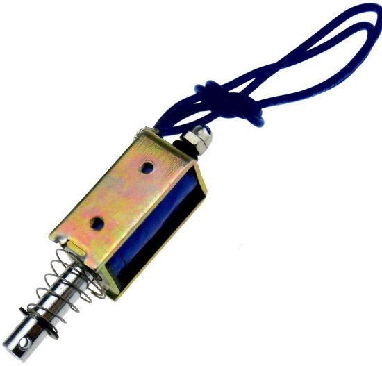 Attuatore solenoide 12V a razzo aperto - Magnetoripensabile - Compatta e potente - 0,4N di attrito - Ideale per l'automazione - affidabilità garantita