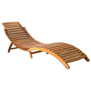 Lettini Prendisole 2 pz con Cuscini in Legno Massello d'Acacia 3077370