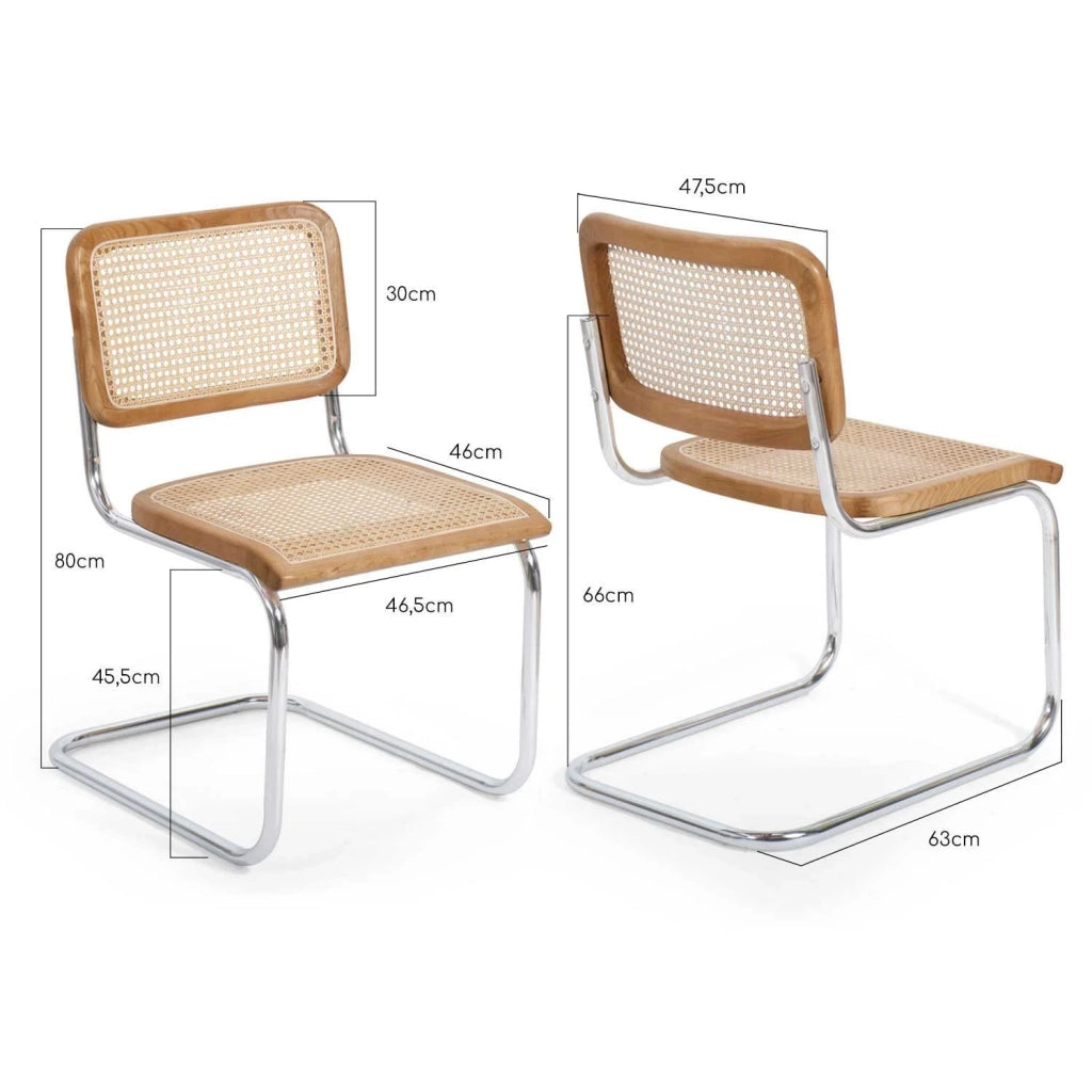 LÚZETE - SEDIA WEBSTER RATTAN NATURALE