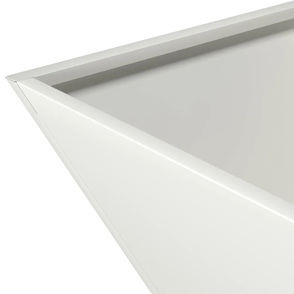 Vaso da giardino 5 pcs Bianco 40 x 40 x 15 cm 873813