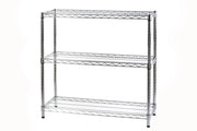 Scaffale 3 Ripiani 90x35x90 cm in Metallo Cromato Tosini