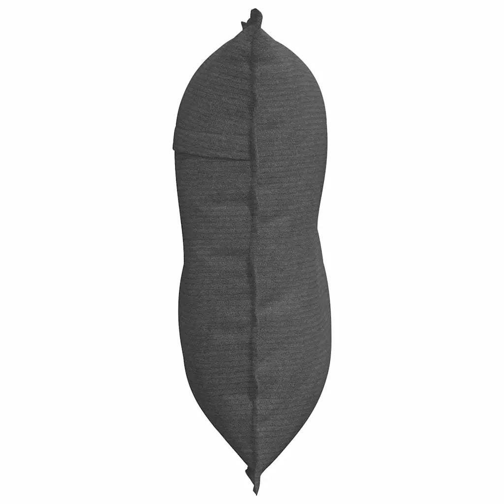 Cuscino per Schiena Grigio scuro 80 x 50 cm Tessuto in Cords 42014737