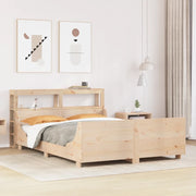 Letto senza Materasso-Struttura Letto 120x190 cm in Legno Massello di Pino 749283
