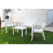 Toomax SET SALOTTO RIVIERA BIANCO LATTE CON DIVANO