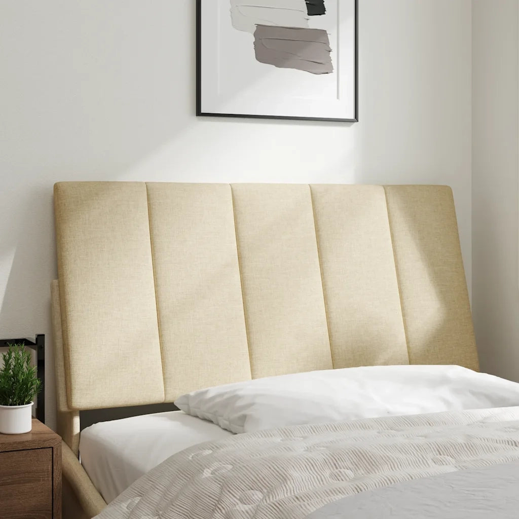 Cuscino Testiera-Cuscino per Testiera Hanko Crema 100 cm in Tessuto