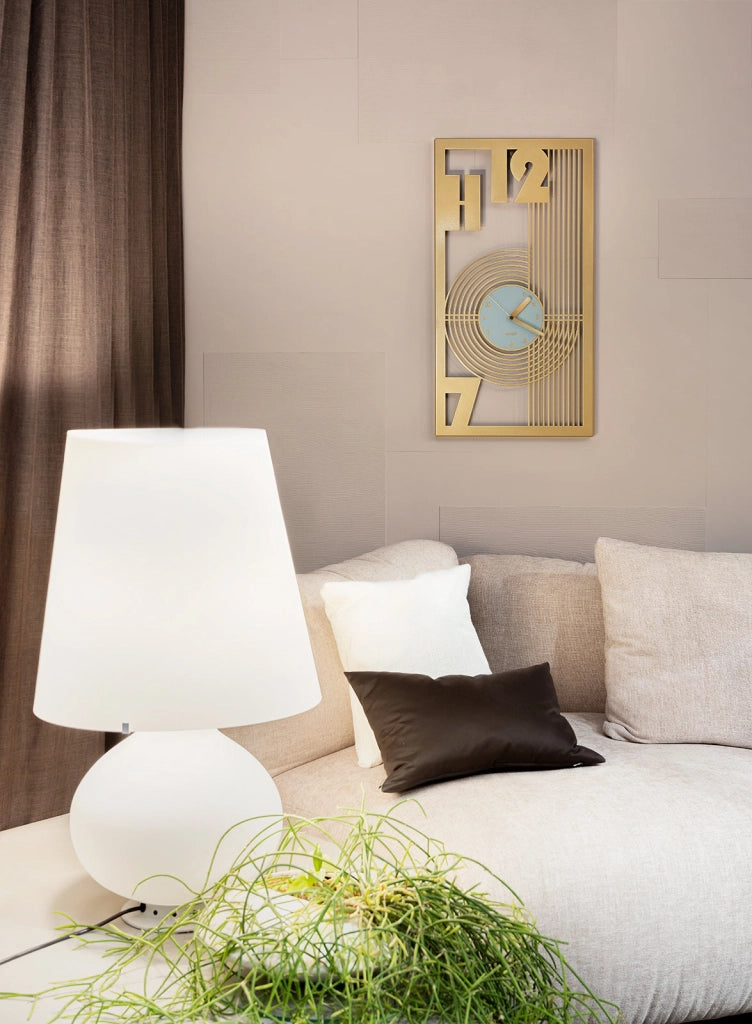 Orologio classico Gropius Fango,oro laccato