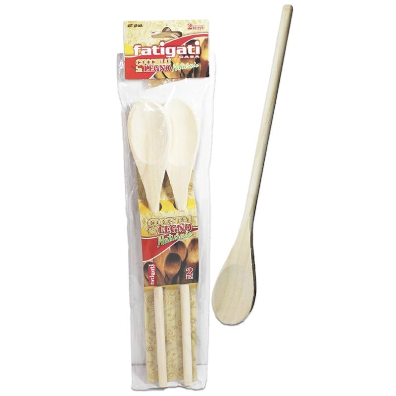 CUCCHIAIO IN LEGNO PER CUCINA  2 PZ