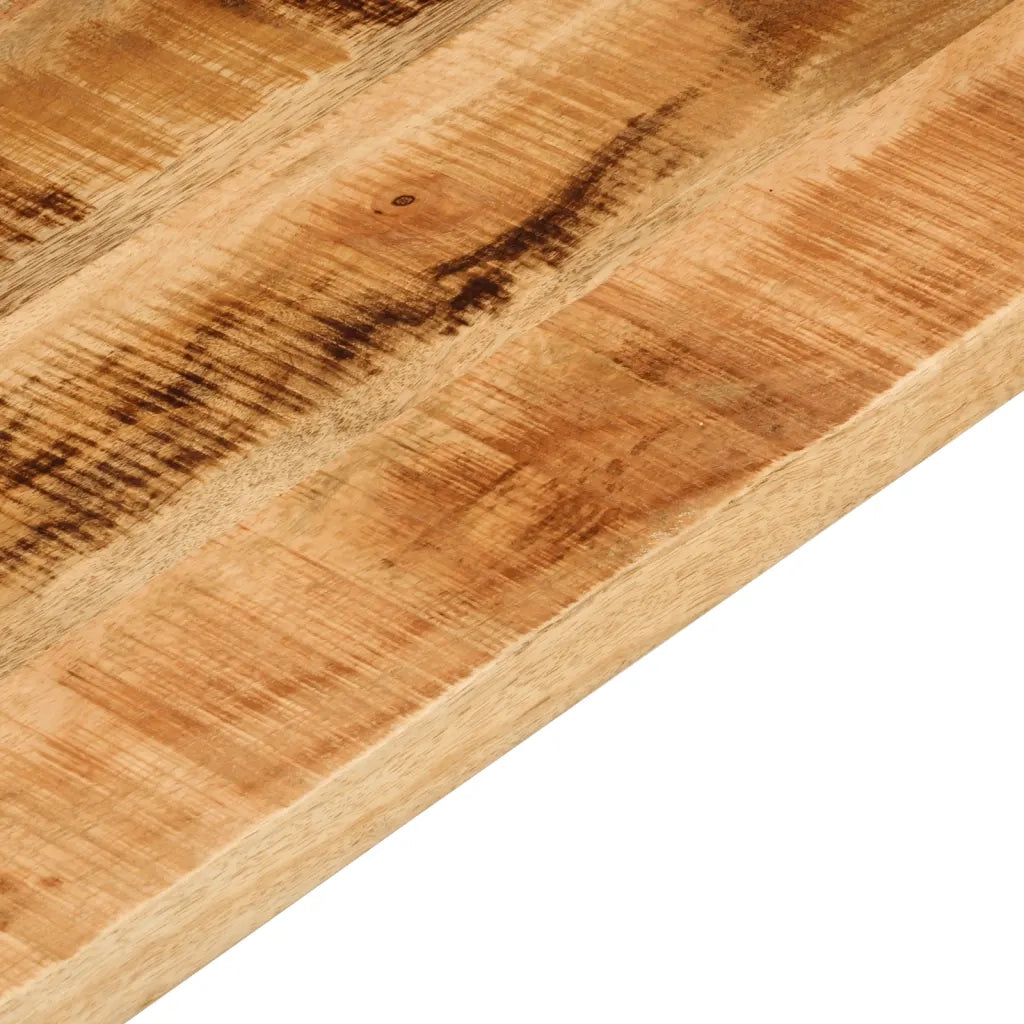 Piano per Tavolo 90x60x2,5cm Rettangolare Legno di Mango Grezzo 371332