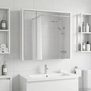 Mobiletto per specchio da bagno Bianco 63,5 x 16 x 62,5 cm 889151