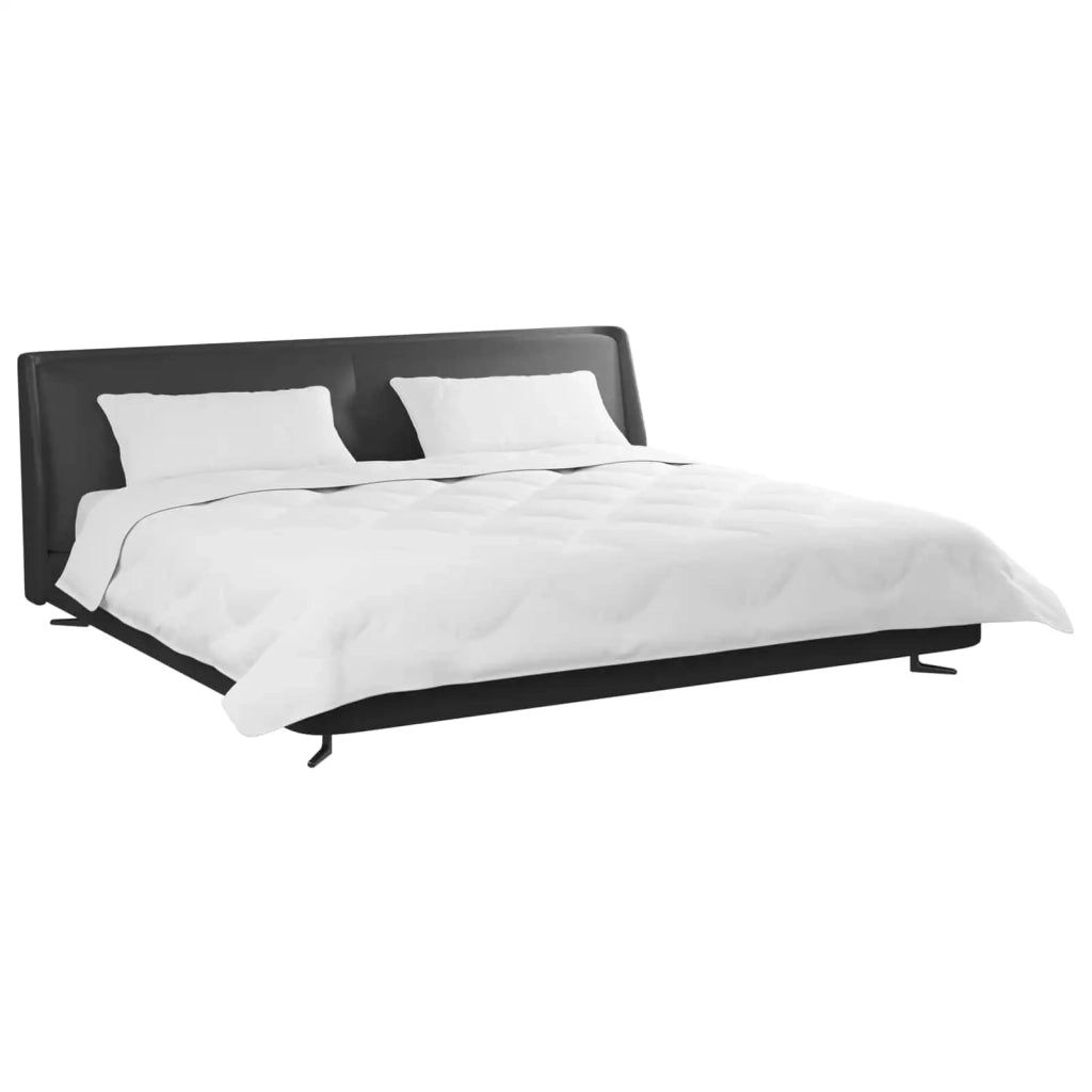 Piumone | Duvet con Cuscini 3 pz Bianco Microfibra e Piuma d'Oca