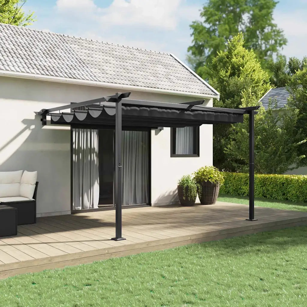 Gazebo Antracite 300 x 300 x 200 cm Poliestere 4003972