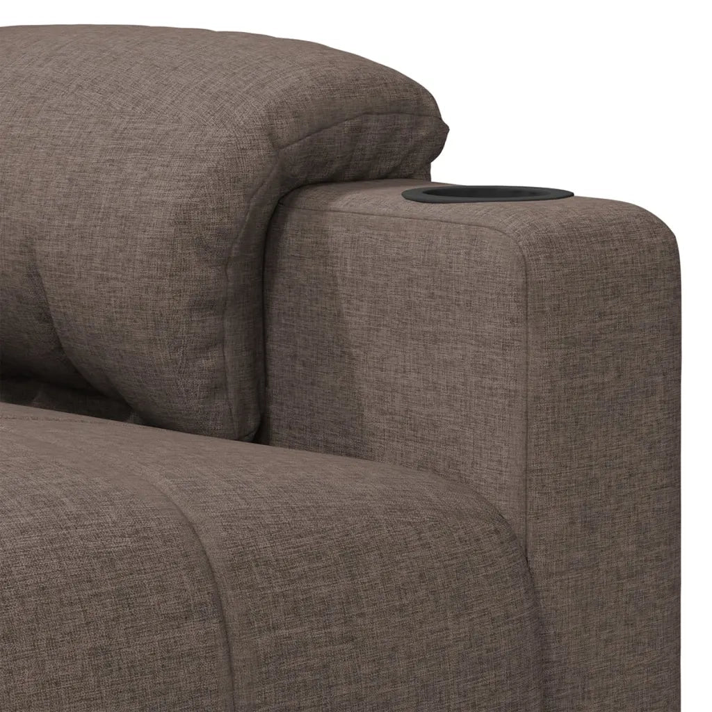 Poltrona Reclinabile in Tessuto Tortora 348078
