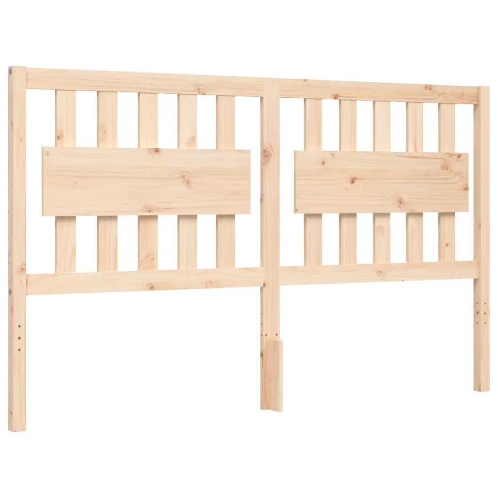 Letto matrimoniale | Letto per adulti | Giroletto senza Materasso 160x200 cm in Legno Massello di Pino