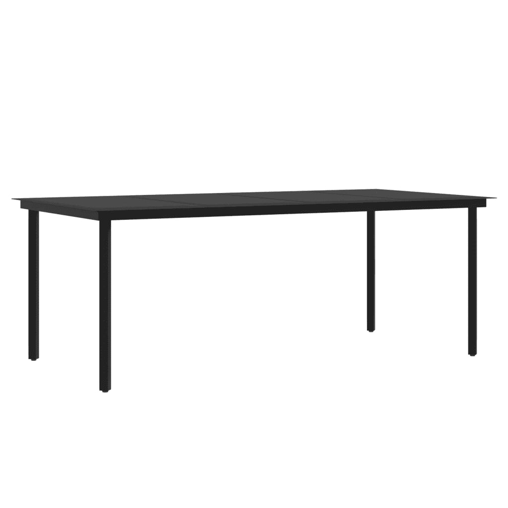 Set da Pranzo da Giardino 7 pz e Cuscini in Polyrattan e Vetro 3099695