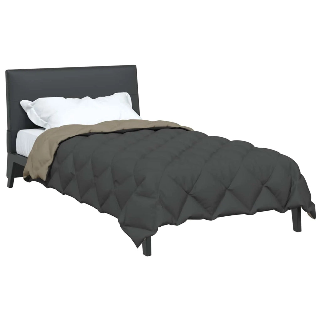 Duvet Invernale Grigio chiaro e Antracite 155 x 220 cm 42025759