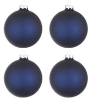 Palline di Natale in Vetro Blu Opaco Addobbi Decorazioni Natalizie Albero Diametro: 100 mm