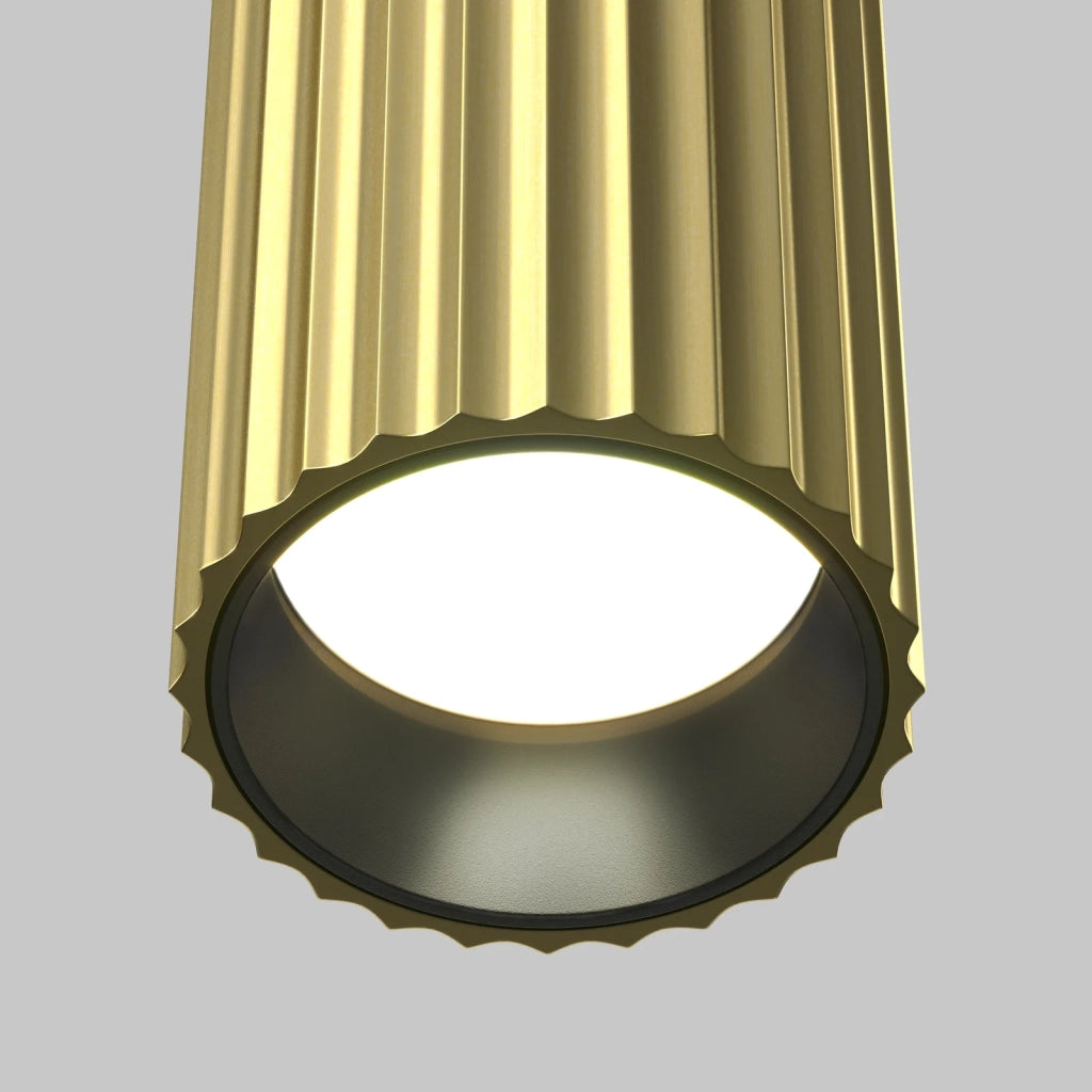 Maytoni Plafoniera design Calipso 1 luce GU10 ottone alluminio