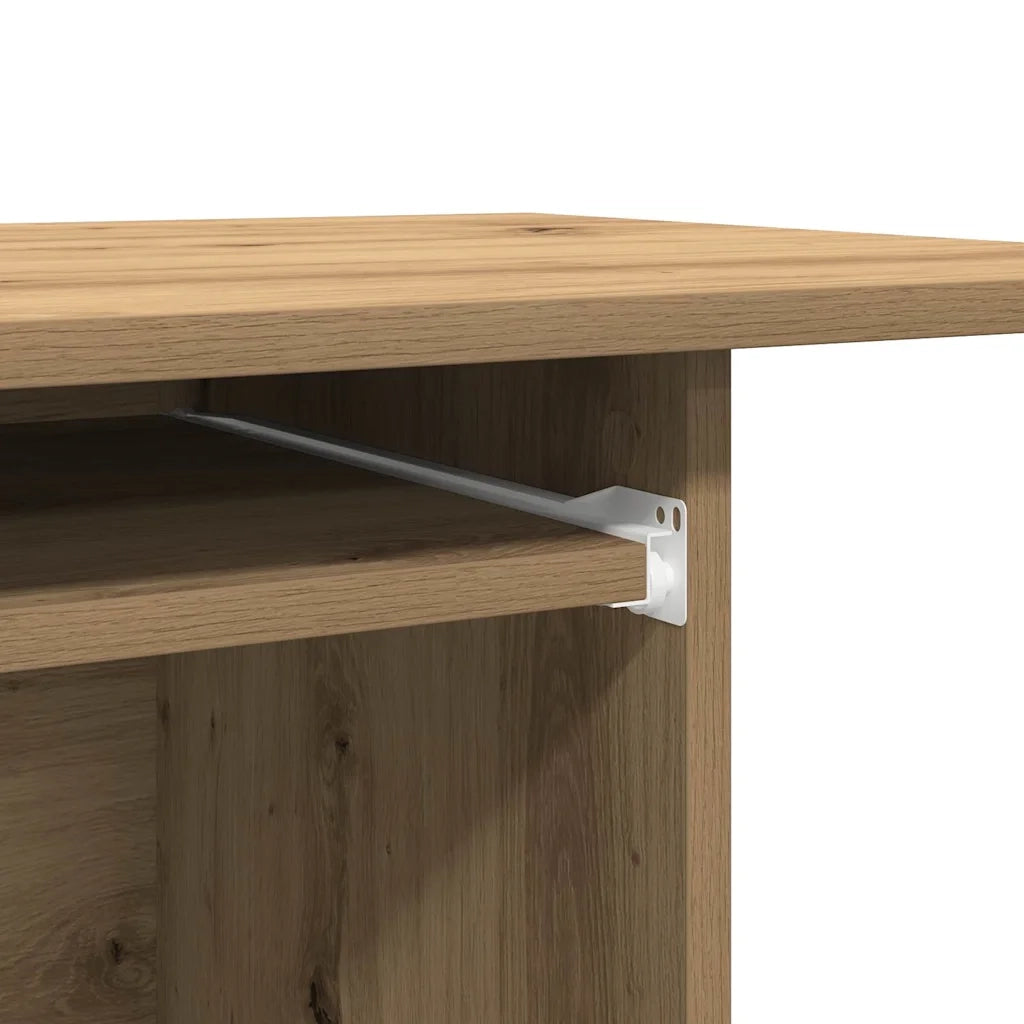 Scrivania | Tavolo da Ufficio Computer Rovere Artigianale Legno Multistrato