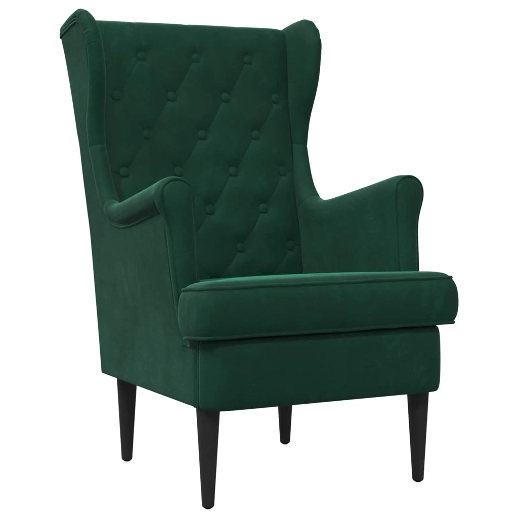 Poltrona Verde Scuro Velluto 42029928