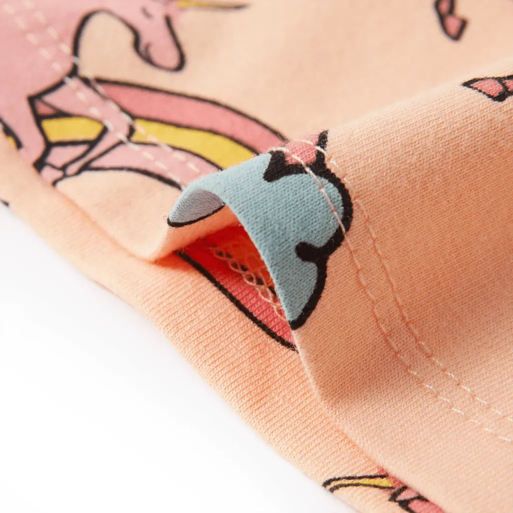 Pigiama da Bambina a Maniche Corte Arancione Chiaro 92 CFW9777769